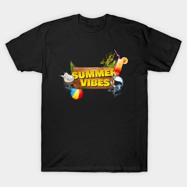 Summer vibes T-Shirt by Pieartscreation